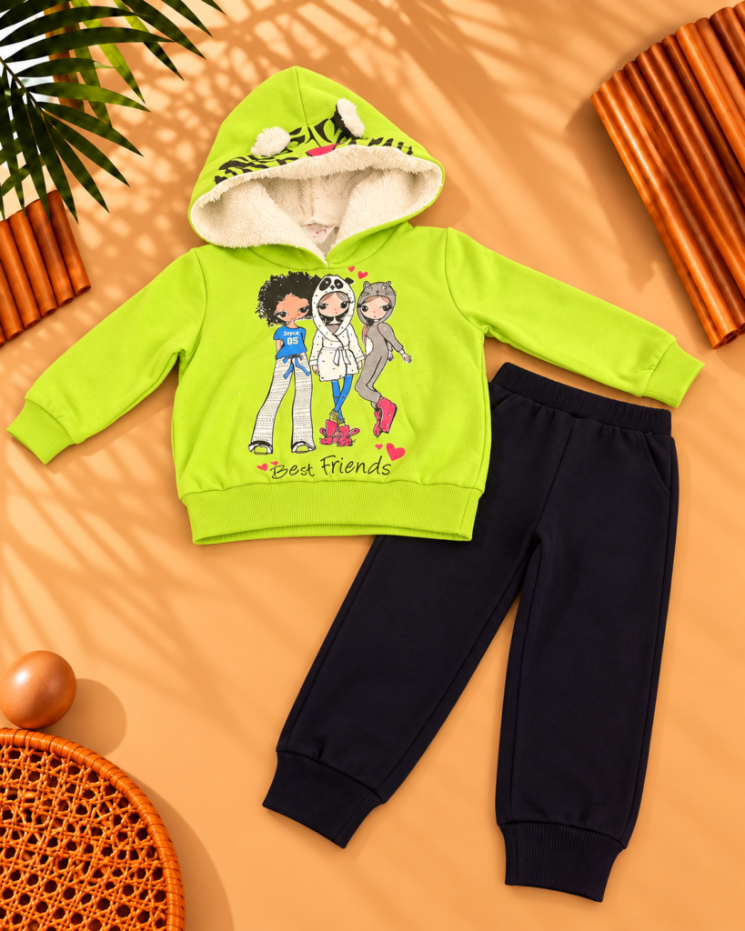 Joyce Σετ Φόρμας Fleece – Best Friends