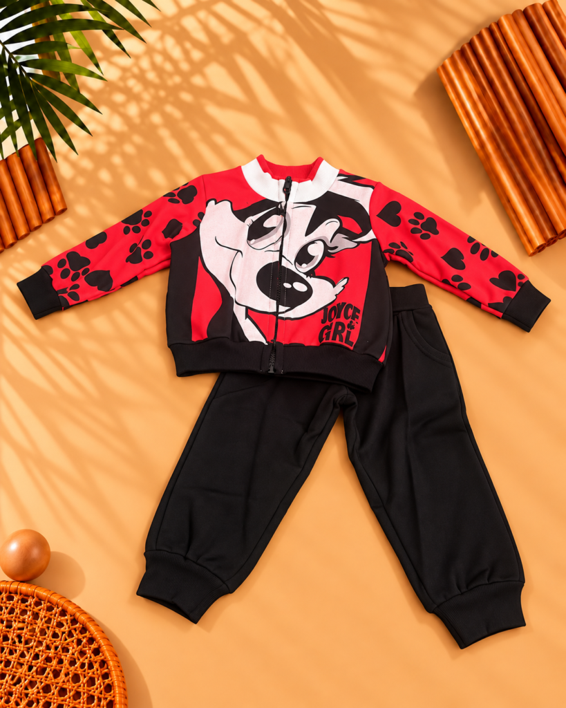 Joyce Σετ Φόρμας Fleece με Ζακέτα – 85